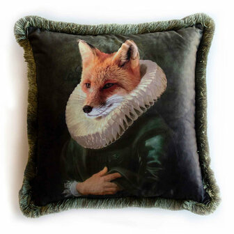 Zijou Mr. Fox kussen - Fluweel 45x45 cm