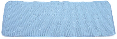 badmat anti-slip 90 x 43 cm blauw