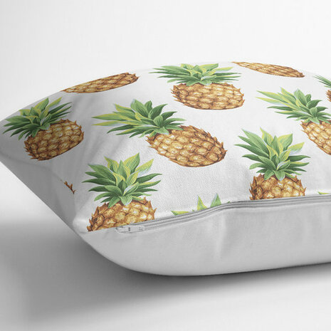 Decoratieve sierkussen ananas motief voor Kussens woonkamer - Binnen of Buiten decoratie sierkussens  45x45cm