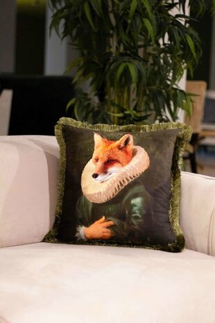 Zijou Mr. Fox kussen - Fluweel 45x45 cm