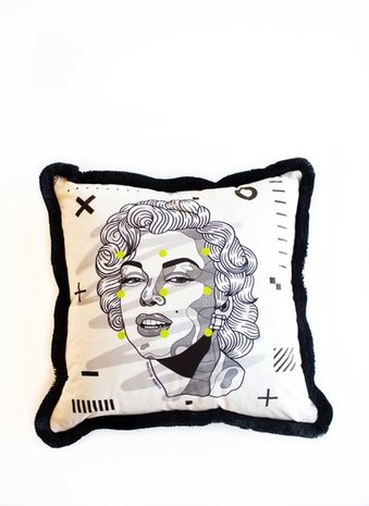 Zijou Marilyn Monroe sierkussen - Fluweel 45x45 cm