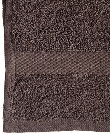 handdoek 30 x 50 cm katoen grijs