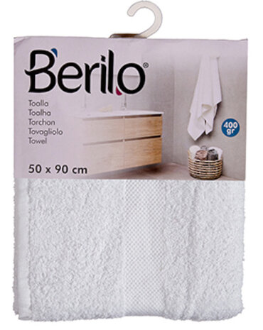 handdoek 50 x 90 cm katoen wit