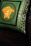 Zijou Medusa groen sierkussen fluweel 45x45 cm