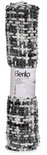 badmat gebreid 50 x 80 x 2,5 cm textiel donkergrijs/wit