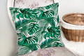 Sierkussen groene palm bladeren Kussens woonkamer - Binnen of Buiten decoratie sierkussens -45x43 cm