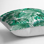 Sierkussen groene palm bladeren Kussens woonkamer - Binnen of Buiten decoratie sierkussens -45x45 cm