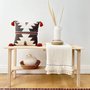 Zijou Gordion kwastjes gepuncht sierkussens handgemaakt op katoen geweven - Kussens woonkamer- 45x45 cm