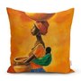 Sierkussen African Woman - stijlvol en uniek woonkamer accessoires - Kussens woonkamer - Binnen of Buiten decoratie sierkussens