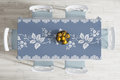 Zijou tafelkleed modern ontwerp met bloemen - wasbaar -140x180cm
