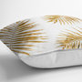 Woonkamer kussen Gouden gekleurde palmbladen - Kussens woonkamer - Binnen of Buiten decoratie sierkussens