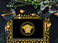 Zijou Placemats Medusa zwart linnen set van 4 - 35x50 cm