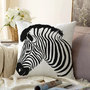 Sierkussen Zebra dieren patroon - Aan beide zijdig bedrukt- 45x45cm
