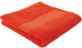 handdoek 100 x 50 cm katoen oranje